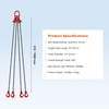 image:imageVEVOR Chain Sling 38 inch x 10 ft Lifting Chains with Hooks G80 Engine Chain Hoist Lifts 18400 lbs8 Ton Lifting Sling Chains for Engine Hoist Engine Lift Chain with 4 Leg Grab Hooks amp Adjusters14 Inch x 5 FT