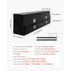 image:imageVEVOR Contractor Truck Tool Box 72 x 21 x 13 in Black Tread Aluminum TopSider Toolbox with Two Lower Drawers Flip Up Door WeatherResistant Heavy Duty Storage Box with Latch for Truck Bed Pickup72 x 21 x 13 in