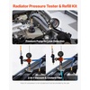 image:imageVEVOR Coolant Pressure Tester Kit 47Pcs Radiator Vacuum Refill Kit with 3 Metal Adapters Universal Fit Automotive Cooling System Pressure Tester Tool with Pressures Pump amp AluminumPlastic Filler47Pcs