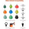 image:imageVEVOR Coolant Pressure Tester Kit 47Pcs Radiator Vacuum Refill Kit with 3 Metal Adapters Universal Fit Automotive Cooling System Pressure Tester Tool with Pressures Pump amp AluminumPlastic Filler28Pcs