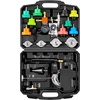 image:imageVEVOR Coolant Pressure Tester Kit 47Pcs Radiator Vacuum Refill Kit with 3 Metal Adapters Universal Fit Automotive Cooling System Pressure Tester Tool with Pressures Pump amp AluminumPlastic Filler28Pcs