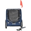 image:imageVEVOR Dog Bike Trailer Supports up to 100 lbs Pet Cart Bicycle Carrier Easy Folding Frame with Quick Release Wheels Universal Bicycle Coupler Reflectors Flag Collapsible to StoreBlueBlack
