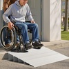 image:imageVEVOR Door Threshold Ramp 5 inch Rise Aluminum Alloy Threshold Ramp Rated 800 lbs Load Capacity Handicap Ramps for Home Steps for Wheelchair Scooters Power Chairs Walkers Bicycle TricycleGray
