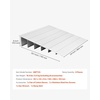 image:imageVEVOR Door Threshold Ramp 5 inch Rise Aluminum Alloy Threshold Ramp Rated 800 lbs Load Capacity Handicap Ramps for Home Steps for Wheelchair Scooters Power Chairs Walkers Bicycle TricycleGray