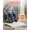 image:imageVEVOR Door Threshold Ramp 5 inch Rise Aluminum Alloy Threshold Ramp Rated 800 lbs Load Capacity Handicap Ramps for Home Steps for Wheelchair Scooters Power Chairs Walkers Bicycle TricycleGray
