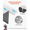 image:imageVEVOR Door Threshold Ramp 5 inch Rise Aluminum Alloy Threshold Ramp Rated 800 lbs Load Capacity Handicap Ramps for Home Steps for Wheelchair Scooters Power Chairs Walkers Bicycle TricycleGray