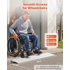 image:imageVEVOR Door Threshold Ramp 5 inch Rise Aluminum Alloy Threshold Ramp Rated 800 lbs Load Capacity Handicap Ramps for Home Steps for Wheelchair Scooters Power Chairs Walkers Bicycle TricycleGray