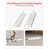 image:imageVEVOR Door Threshold Ramp 5 inch Rise Aluminum Alloy Threshold Ramp Rated 800 lbs Load Capacity Handicap Ramps for Home Steps for Wheelchair Scooters Power Chairs Walkers Bicycle TricycleGray