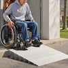 image:imageVEVOR Door Threshold Ramp 5 inch Rise Aluminum Alloy Threshold Ramp Rated 800 lbs Load Capacity Handicap Ramps for Home Steps for Wheelchair Scooters Power Chairs Walkers Bicycle TricycleGray