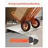image:imageVEVOR Door Threshold Ramp 5 inch Rise Aluminum Alloy Threshold Ramp Rated 800 lbs Load Capacity Handicap Ramps for Home Steps for Wheelchair Scooters Power Chairs Walkers Bicycle TricycleGray