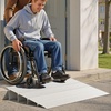 image:imageVEVOR Door Threshold Ramp 5 inch Rise Aluminum Alloy Threshold Ramp Rated 800 lbs Load Capacity Handicap Ramps for Home Steps for Wheelchair Scooters Power Chairs Walkers Bicycle TricycleGray