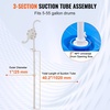 image:imageVEVOR Drum Pump 65 GPM Flow Rotary Barrel Pump Hand Crank Fits 5 to 55 Gallon Drums with 3Section Suction Tube Assembly and Hose Designed for Fast Transfer of Water Alcohol Corrosive Liquids