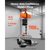 image:imageVEVOR Electric Chain Hoist 2200 lbs1 ton Capacity 10 ft Lifting Height 10 ftmin Speed 120V Single Phase Overhead Crane with G100 Chain 10 ft Wired Remote Control for Garage Shop Hotel Home1100 lbs 15 ft Lifting Height