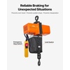 image:imageVEVOR Electric Chain Hoist 2200 lbs1 ton Capacity 10 ft Lifting Height 10 ftmin Speed 120V Single Phase Overhead Crane with G100 Chain 10 ft Wired Remote Control for Garage Shop Hotel Home1100 lbs 15 ft Lifting Height