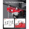 image:imageVEVOR Electric Hoist 1320 lbs 120V Electric Winch with 328 ft Wireless amp 14 ft Wired Remote Control 40 ft Single Cable Lifting Height SingleDouble Slings Lift Hoist for Garage Warehouse Factory2200LBS WirelessWired