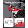 image:imageVEVOR Electric Hoist 1320 lbs 120V Electric Winch with 328 ft Wireless amp 14 ft Wired Remote Control 40 ft Single Cable Lifting Height SingleDouble Slings Lift Hoist for Garage Warehouse Factory1320LBS WirelessWired