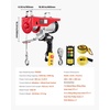 image:imageVEVOR Electric Hoist 1320 lbs 120V Electric Winch with 328 ft Wireless amp 14 ft Wired Remote Control 40 ft Single Cable Lifting Height SingleDouble Slings Lift Hoist for Garage Warehouse Factory2200LBS WirelessWired