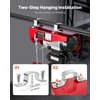 image:imageVEVOR Electric Hoist 1320 lbs 120V Electric Winch with 328 ft Wireless amp 14 ft Wired Remote Control 40 ft Single Cable Lifting Height SingleDouble Slings Lift Hoist for Garage Warehouse Factory440LBS WirelessWired