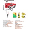 image:imageVEVOR Electric Hoist with Remote Control 1320LBS Electric Winch 110V Electric Hoist with 14ft Wired Control for Lifting in Factories Warehouses Construction Site Attic2200lbs Wireless