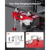 image:imageVEVOR Electric Hoist with Remote Control 1320LBS Electric Winch 110V Electric Hoist with 14ft Wired Control for Lifting in Factories Warehouses Construction Site Attic2200lbs Wired