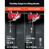 image:imageVEVOR Electric Hoist with Remote Control 1320LBS Electric Winch 110V Electric Hoist with 14ft Wired Control for Lifting in Factories Warehouses Construction Site Attic2200lbs Wireless