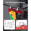 image:imageVEVOR Electric Hoist with Wireless Remote Control 110v 440lbs Electric Hoist with Remote Control 40ft20ft Lifting Height Motor for Garage Warehouse Factory880LBS