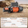 image:imageVEVOR Electric Winch 6000 lb Truck Trailer Winch 12V DC 14 in x 55 ft Synthetic Rope Aluminum Fairlead Wireless amp Wired Remote Control IP55 Waterproof Towing for Off Road SUV ATV UTV Jeep Boat10000 LBS