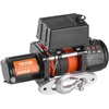 image:imageVEVOR Electric Winch 6000 lb Truck Trailer Winch 12V DC 14 in x 55 ft Synthetic Rope Aluminum Fairlead Wireless amp Wired Remote Control IP55 Waterproof Towing for Off Road SUV ATV UTV Jeep Boat6000 LBS