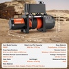 image:imageVEVOR Electric Winch 6000 lb Truck Trailer Winch 12V DC 14 in x 55 ft Synthetic Rope Aluminum Fairlead Wireless amp Wired Remote Control IP55 Waterproof Towing for Off Road SUV ATV UTV Jeep Boat6000 LBS