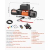 image:imageVEVOR Electric Winch 6000 lb Truck Trailer Winch 12V DC 14 in x 55 ft Synthetic Rope Aluminum Fairlead Wireless amp Wired Remote Control IP55 Waterproof Towing for Off Road SUV ATV UTV Jeep Boat13500 lbs