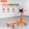image:imageVEVOR Engine Stand 34 Ton 1500 LBS Capacity Engine Motor Stand with 360Degree Rotating Head HeavyDuty Steel Engine Lift Stand with 5Casters 4 Adjustable Arms Orange1500 lbs
