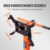 image:imageVEVOR Engine Stand 34 Ton 1500 LBS Capacity Engine Motor Stand with 360Degree Rotating Head HeavyDuty Steel Engine Lift Stand with 5Casters 4 Adjustable Arms Orange1300 lbs