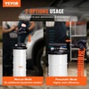 image:imageVEVOR Fluid Extractor 95 L Capacity PneumaticManual Vacuum Oil Extractor Pump with 59 in Long Horse amp Three 47 in Extension Tubes Oil Change Pump with PE Tank for Cars Lawn Mowers Boats65L