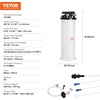 image:imageVEVOR Fluid Extractor 95 L Capacity PneumaticManual Vacuum Oil Extractor Pump with 59 in Long Horse amp Three 47 in Extension Tubes Oil Change Pump with PE Tank for Cars Lawn Mowers Boats65L
