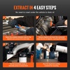 image:imageVEVOR Fluid Extractor 95 L Capacity PneumaticManual Vacuum Oil Extractor Pump with 59 in Long Horse amp Three 47 in Extension Tubes Oil Change Pump with PE Tank for Cars Lawn Mowers Boats65L