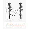 image:imageVEVOR Front Air Shock Absorber Strut 2 PCS Compatible with Cadillac EscaladeESVEXT GMC Sierra Chevrolet AvalancheSilveradoSuburbanTahoe Replacement for 19300066 22853793 19368455 19368456Rear 2PCS