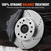 image:imageVEVOR Front and Rear Brake Kit Compatible with 20072017 Jeep Wrangler Drilled and Slotted Brake Rotors Ceramic Brake Pads Replacement 119 Front Rotors 124 Rear RotorsS55097  S55133