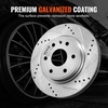 image:imageVEVOR Front and Rear Brake Kit Compatible with 20072017 Jeep Wrangler Drilled and Slotted Brake Rotors Ceramic Brake Pads Replacement 119 Front Rotors 124 Rear RotorsS55150