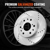image:imageVEVOR Front and Rear Brake Kit Compatible with 20072017 Jeep Wrangler Drilled and Slotted Brake Rotors Ceramic Brake Pads Replacement 119 Front Rotors 124 Rear RotorsS55097  S55133