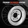 image:imageVEVOR Front and Rear Brake Kit Compatible with 20072017 Jeep Wrangler Drilled and Slotted Brake Rotors Ceramic Brake Pads Replacement 119 Front Rotors 124 Rear RotorsS54153  S54186