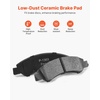image:imageVEVOR Front and Rear Brake Kit Compatible with 20072017 Jeep Wrangler Drilled and Slotted Brake Rotors Ceramic Brake Pads Replacement 119 Front Rotors 124 Rear RotorsS55097