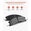 image:imageVEVOR Front and Rear Brake Kit Compatible with 20072017 Jeep Wrangler Drilled and Slotted Brake Rotors Ceramic Brake Pads Replacement 119 Front Rotors 124 Rear RotorsS54188  S54189
