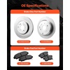 image:imageVEVOR Front and Rear Brake Kit Compatible with 20072017 Jeep Wrangler Drilled and Slotted Brake Rotors Ceramic Brake Pads Replacement 119 Front Rotors 124 Rear RotorsS31455  S31372