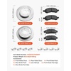 image:imageVEVOR Front and Rear Brake Kit Compatible with 20072017 Jeep Wrangler Drilled and Slotted Brake Rotors Ceramic Brake Pads Replacement 119 Front Rotors 124 Rear RotorsR55150  R55151