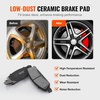 image:imageVEVOR Front and Rear Brake Kit Compatible with 20072017 Jeep Wrangler Drilled and Slotted Brake Rotors Ceramic Brake Pads Replacement 119 Front Rotors 124 Rear RotorsS55097  S55133