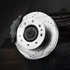 image:imageVEVOR Front and Rear Brake Kit Compatible with 20072017 Jeep Wrangler Drilled and Slotted Brake Rotors Ceramic Brake Pads Replacement 119 Front Rotors 124 Rear RotorsS55072  S55055