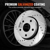 image:imageVEVOR Front and Rear Brake Kit Compatible with 20072017 Jeep Wrangler Drilled and Slotted Brake Rotors Ceramic Brake Pads Replacement 119 Front Rotors 124 Rear RotorsS53040  S53041