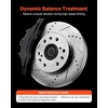 image:imageVEVOR Front and Rear Brake Kit Compatible with 20072017 Jeep Wrangler Drilled and Slotted Brake Rotors Ceramic Brake Pads Replacement 119 Front Rotors 124 Rear RotorsS55097