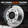 image:imageVEVOR Front and Rear Brake Kit Compatible with 20072017 Jeep Wrangler Drilled and Slotted Brake Rotors Ceramic Brake Pads Replacement 119 Front Rotors 124 Rear RotorsS55191
