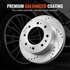 image:imageVEVOR Front and Rear Brake Kit Compatible with 20072017 Jeep Wrangler Drilled and Slotted Brake Rotors Ceramic Brake Pads Replacement 119 Front Rotors 124 Rear RotorsS55191